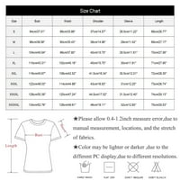 Plus veličine za žene ženski V-izrez kratkih rukava grafički otisci dame bluze Ljetne košulje za žene