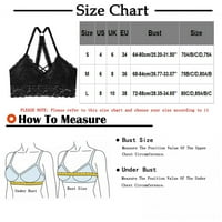 Ženska podstavljena Bralette CALCE CATREppy Racerback Halter Crop Top Ženski grudnjak bijeli m