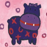 Hippo - Mini by Liz Clay Fine Art Poster Print by Liz Clay