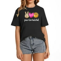 Mir Love Košarkaška Leopard Print Girls Women Di Ba Modeble Ženske grafičke majice - Majice s kratkim