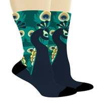 THEAGAGAGA HABINA TINCH čarape Pauno čarape Paunovi poklon set paunski tematski pokloni 2-par Novelty