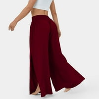 Ne propustite Himeway Ženske hlače Ženski elastični struk SOLD u boji Ležerne pantalone Slim Fit Sportske ženske hlače crveno xxl