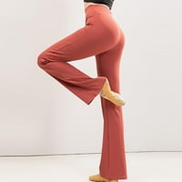 Leesechin Clearence ženske joge hlače Atletski radovi Sportske fitness hlače Elastičnost prozračne hlače za vike struka