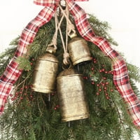 KAKINA S CLEARANCE Božićno zvono mesing krava shabby stil rustikalni metal viseći džinovsko zvono krava