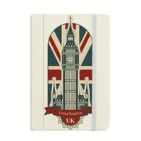 London Big Ben Union Jack United Kingdom UK Notebook Službeni tkaninski Tvrdo pokriće Klasični dnevnik