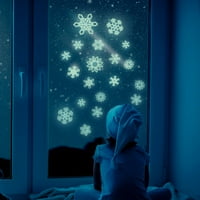 Jikolililili Božićne snježne pahuljice svjetlosne naljepnice DIY Zidne ukrašavanje naljepnice Kućni ukras smanjuje ispod 5 dolara