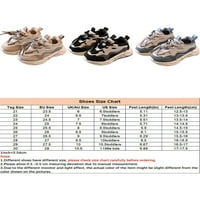 Daeful Little Kids tenisice čipke atletske cipele Sport trčanje cipela Comfort modne trenere Djeca prozračna kaki 10.5toddlers