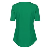 Košulje za žene Labavi povremeni patentni zatvarač - izrez Tee dame bluza proljeće ljetne vrhove za