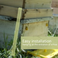 Pčelarska oprema Jednostavna zamka za instalaciju Kolekcionar kolektora za pčeli za košlog alata, plastični kolektor polena, za pčelinju pčelara