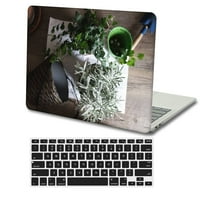 Kaishek plastična tvrda kućišta za rela. MacBook Pro 13 bez dodira + crni poklopac tastature Model: A1425 Cvijet 1067