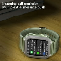 LEKY KR Smart Watch višenamjenski multi sportski modus IPS veliki ekran casual bt pozivajući sportske fitness pametni ručni sat za crnu veličinu