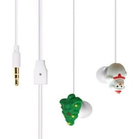 Božićna tema Slušalica Svečane divno igranje ušima u ušima za djecu Dječje djevojke - drvo i snjegović