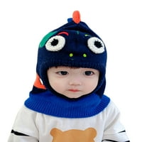 Eyicmarn Toddler zimski šal šešir, sladak crtani monster ušni šal za dječake za dječake