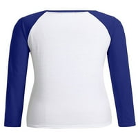 Ženske božićne majice Plus size Slim Fit Pulover bluza Xmas Ležerne prilike