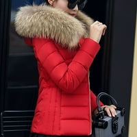 Vučena ženska jakna za žensku jakna zimska odjeća pamučni kaput podstavljen topla podstavljena velika
