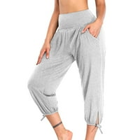 GATHRGYP WOGE HLAČNE SVEĆE 5 USD, ženske joge hlače Labavi trening dukseri udobni salon joggers sa džepovima