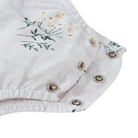 Slušajte With Newborn Baby Girl cvjetni romper rub ruffles BodySuit Tumpsih dvostrukim zimskim odjećima