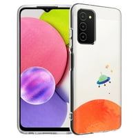 Talozna tanka futrola kompatibilna za Samsung Galaxy A03S, tanki gel poklopac, vanzemaljska planeta, lagana, fleksibilna, meka, SAD