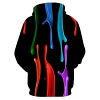 Muška košulja dugih rukava za muškarce Modni casual 3D digitalni ispis sportski pulover dugih rukava okrugla vrata vrata