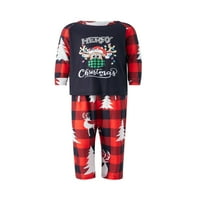 Božićna porodica Pajamas Odgovarajući odmor u pidžami xmas Sleep odjeća Božićna salona set zaglavlje za parove djeca beba