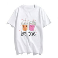 Žene Bubble Tea Slatka Boba Grafički najbolji prijatelji Majica