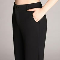 Ženske joge hlače Stretch Tummy Control Workout Trgovine Hlače Dugi bootleg bljeskalice Lagane hlače plus pantalone