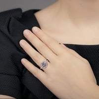 Simu Moda Izvrsni puni dijamantni prsten za žene Angažovanje prstena za nakit Pokloni prsten za vjenčanje