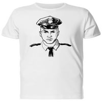 Policajac u punom uniformnom majicu Muškarci -Image by Shutterstock, muško X-Veliki