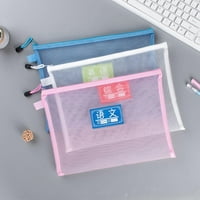 Zhuyue Pure Color Mesh Olovka Jednostavna prozirna mrežasta torba za kockice sa zatvaračem Nagoveni