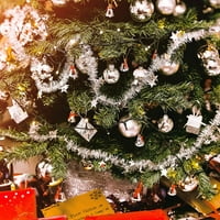 Metalni Tinsel Garland, multikolor sjajni vrpca viseći ukras za božićne ukrase drvca Novogodišnje večeri za rođendan u zatvorenim i vanjskim ukrasima