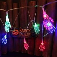Loopsun bundevi dekor Halloween Vanjski ukras Spider Bat Fumekin Ghost Svjetla za modeliranje lubanja