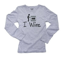 Iwire - Električar Logo Rad na ploči Bo Ženska majica s dugim rukavima