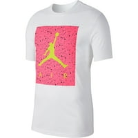 Air Jordan muške majice na bazenu Bijeli-ružičasti-Neon CD0542-101