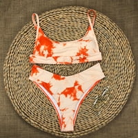 Royallove Women Sexy Tie-Dye Uzorak sa gaćicama Bikini set dva kupa kupanja bikini setovi za žene