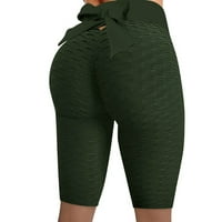 Majčin dan poklon, seksi bowknot ljetna elastičnost yoga hotchomb hlače hlače zelena 12
