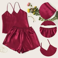 Ženski PJS, Womensexy-Donjeg rublja Satin Silk Babydoll Cracy Up Noćna odjeća Pijamas set