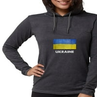 Cafepress - ukrajinska majica zastava ukrajinska majica s dugim rukavima - Ženska majica sa kapuljačom