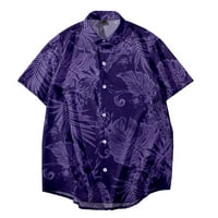Muška majica Muška ljetna modna modna modna morska obala Havajska košulja za tiskane bluze za muškarce, dječak