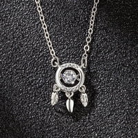 Dreamcatcher ogrlica modna premlaćivanje ogrlica od srca privjesak na nakitu na nakitu