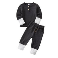 Toddler Kids Baby Boy Girl odijelo dugih rukava majica + duge hlače jesenske setovi za zimske odjeće