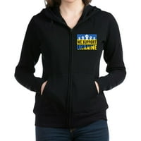 Cafepresss - podržavamo Ukrajinu duksericu - Ženski zip hoodie