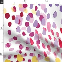 Pamuk Saten Stolcloth, 70 108 - točkica apstraktna akvataktološka ploča Pastel šarene ružičaste ljubičasto