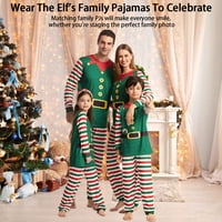 Pajamas Kids Elf PJS set Dame Xmas Porodica podudaranje noćne odjeće Lohill Hot