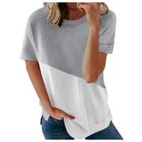 Cieken ženska ležerna modna majica za šivanje kratkih rukava tanka majica za žene za žene