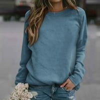 Strugten ženska casual moda cvjetni ispis pulover s dugim rukavima
