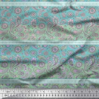 Soimoi pamučni dres tkanine pruge, cvjetni i paisley ispis tkanina od dvorišta široko