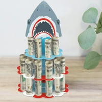 Velika tačka sreće morskog zona - DIY JAWSOME SHARK Party ili rođendanski poklon za novac - Novčanica