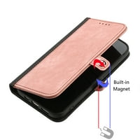 za Samsung Galaxy S novčanik s torbama za ručni zglob, luksuzna PU kožna flip meka TPU ugrađene ugradbene