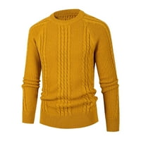 Kali_store džemperi za muškarce muške dukserice s kapuljačom dugih rukava pulover dušica duks žuti,