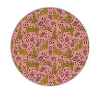 Bivent Store Leopard jastučić miša, vodootporni kružni jastučići sa dizajnom, neklizajuće gumene ploče